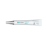 Tube of ReJuran healing eye gel on a white background